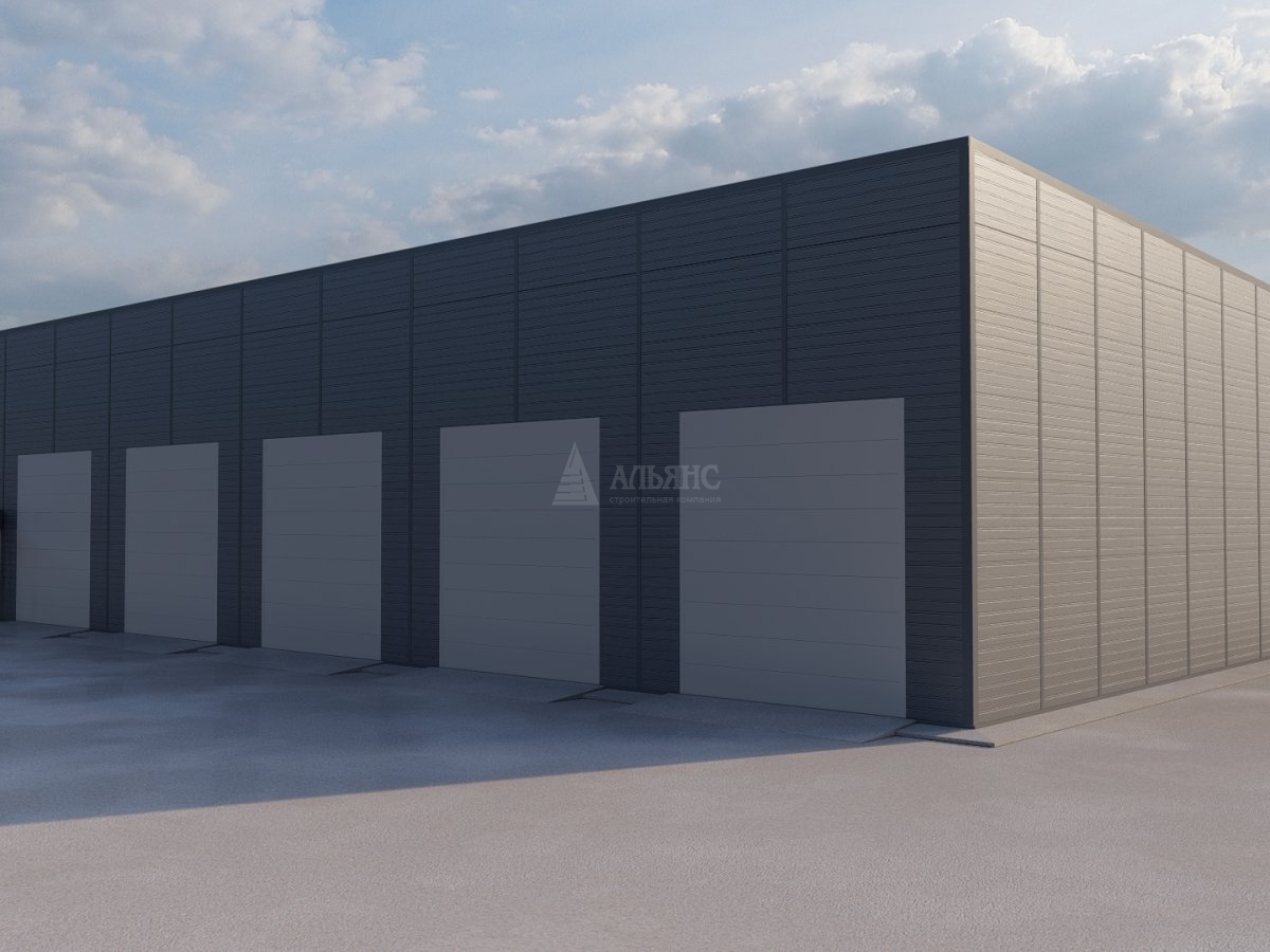 3D визуализация СТО из сэндвич-панелей - фото 1