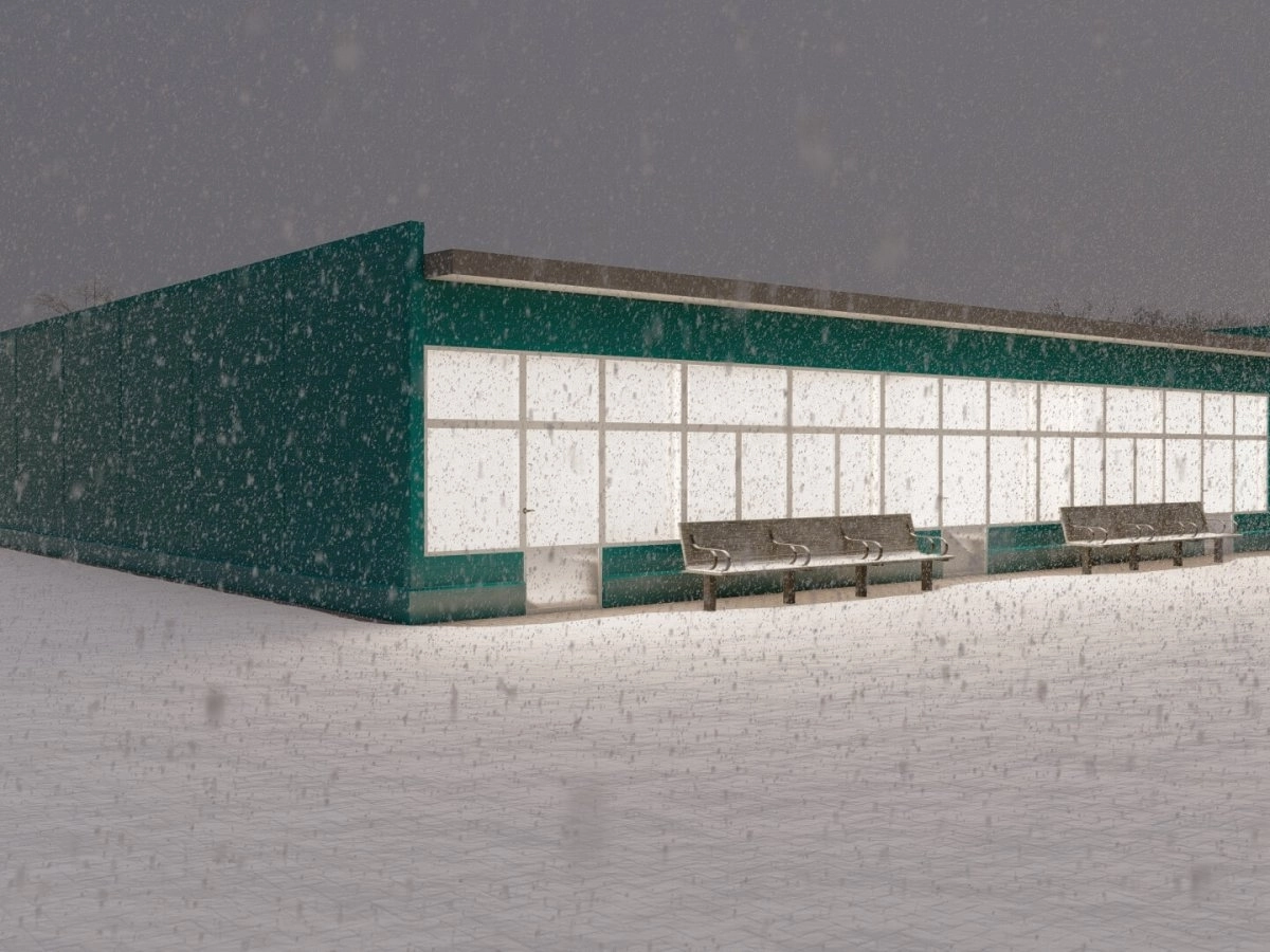 3D визуализация Проект павильона из сэндвич-панелей - фото 3