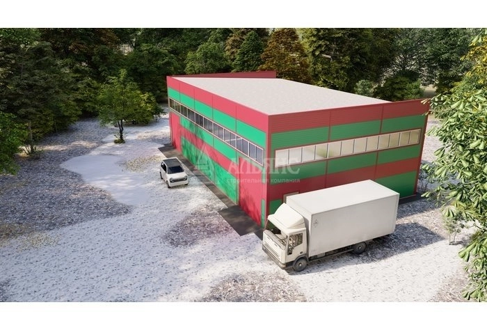 3D визуализация Склад из сэндвич-панелей - фото 3